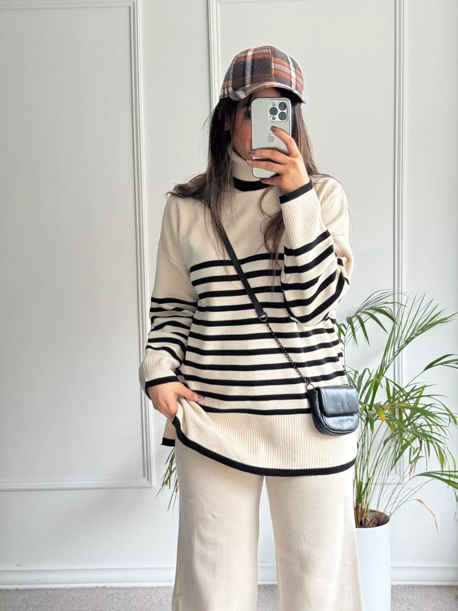 ست مانتو شلوار بافت نیکی